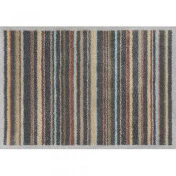 Kleen‑Tex Wasch+Trocknen Turtle Mat „Hawthorn Stripe“ – rechteckig (85 × 60 cm)