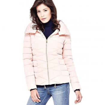 Doudoune Guess Femme W74L71 Rose Poudre