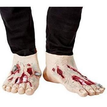 Smiffys Zapatos Zombie Fundas, látex beige, Talla única