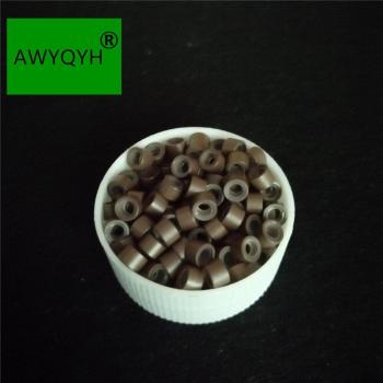 1000 Uds Micro Anillos Silicona 4,5mm para Extensiones de Pelo Remy