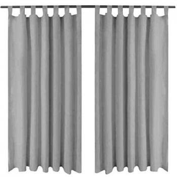 Elegante Satin-Vorhänge 2-teilig 140 x 225 cm Weiß