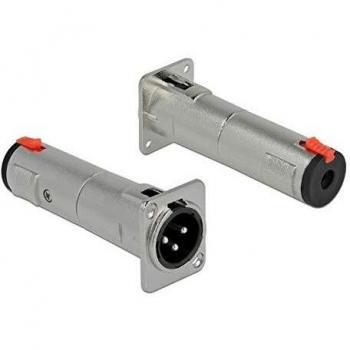Delock XLR Stecker zu 6,35 mm 3-Pin Buchse