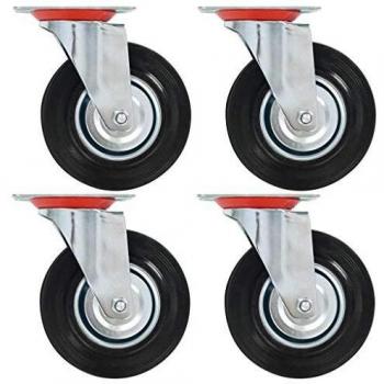 8 pcs. Swivel Casters by Vidaxl, 125 mm