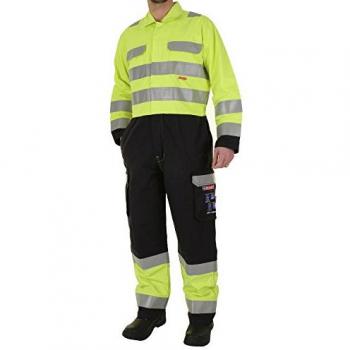 CLICK Beeswift arc compliant hi-vis boilersuit saturn yellow / navy 48