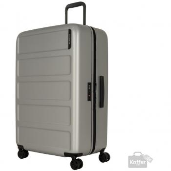 Quadrix 75 cm Spinner Koffer – Samsonite – Silber, 96 Liter, TSA‑Schloss