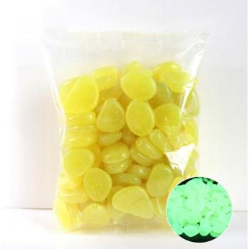 100pcs Luminous Garden Pebbles