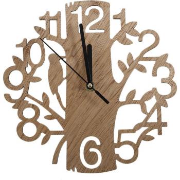 Cuadrado Café Madera Reloj Retro