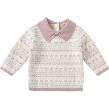 DB20051 dave bella niedliche Baby-Mädchen Weihnachts-Strickpullover