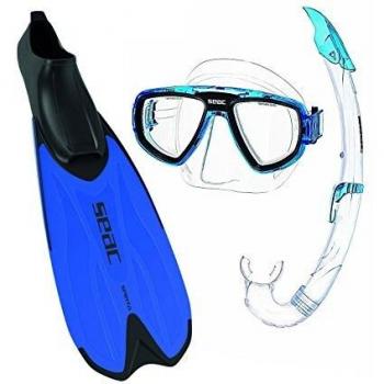 Seac Tris Spinta Schnorchel-Set (Blau) – 38 bis 39