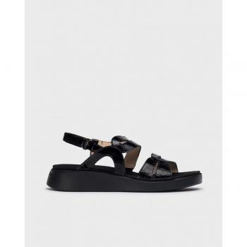 Sandália WONDERS C-6534 Feminina na Cor Preto