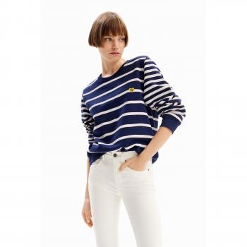 Sudadera Desigual mujer rayas imagotipo