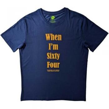 Tee unisex algodón Beatles “When I'm Sixty-Four” XL azul