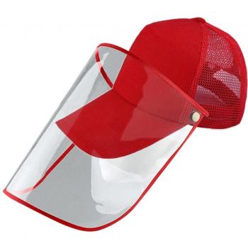 Casquette noire avec protection faciale pour hommes et femmes