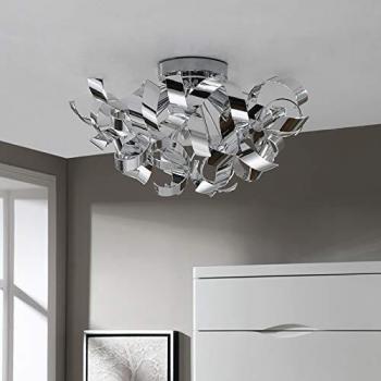 Chrom‑Decke Elviro – Designerleuchte von Lindby
