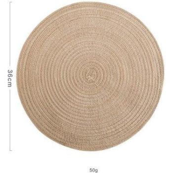 HomeHaven Linen Placemats – 6pcs, Round & Rugged