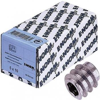 Inserti Fissazione M6 ISK DIN 7965 E-Normpro Rampa 50 mm