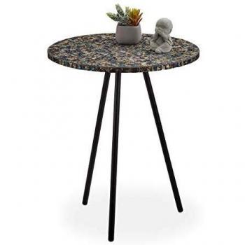 Tavolino Decorativo in Ferro-DM-Cristallo