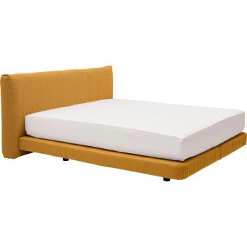 Boxspringbett “Cloud Nine” – Weicher Bouclé, 94 cm Kopfteilhöhe