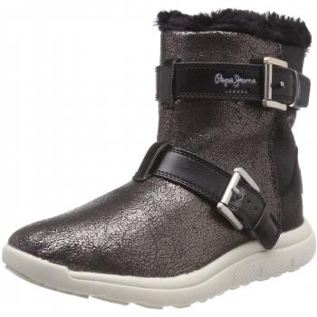 Pepe Jeans Hyke W Snow, Botas de Nieve para Mujer, Color Plateado