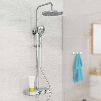 Eisl Futura Head-Duschschauer con controllo termico – Cromato Grigio, DX1105CST