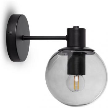 Lampada da Parete Esterno in Metallo e Vetro Yanbu