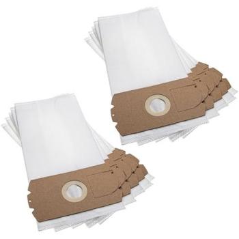 10x White Microfleece Vacuum Cleaner Bags for Fakir/Nilco Classic