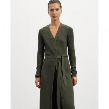 Vestido Manga Larga Romero Verde Ecoalf Sostenible