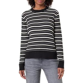 Rundhals-Sweater Tommy Hilfiger „CO CABLE“ – calico multi Stitch, Regular Fit, Größe XXXL