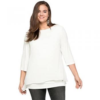 Bianco SHEEGO Camicia da Donna