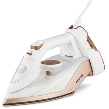 Cordless 2200W Geepas Iron – White, Ceramic Sole, Anti‑Drop, Vertical Steamer