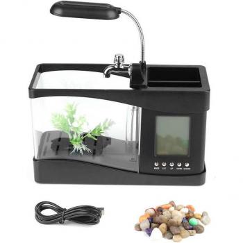 Petite Espace Aquatique Bureau LCD & Horloge