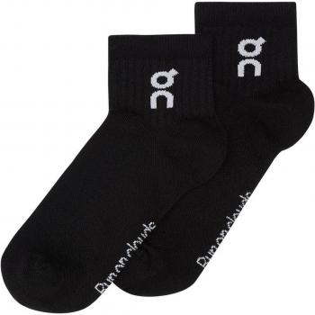 Calcetines Mid On Negros con Logo 3 Pares
