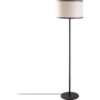 Lámpara Way 11613 en Blanco y Negro: Diseño Metálico con Toque Textil – 40x40x156 cm
