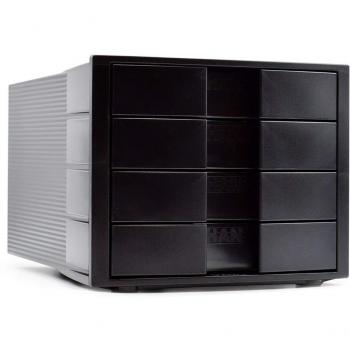 Module de rangement HAN Impuls 4 tiroirs fermés noir