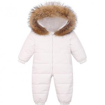 2022 Newborn Duck Down Snowsuit with Fur