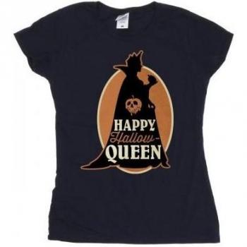 Disney Damen/Black Magic Villains Halloween Queen Baumwoll‑T-Shirt XXL Weiß