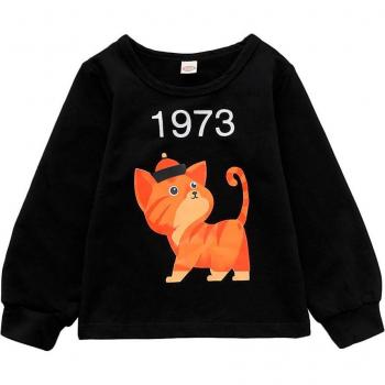 Cartoon Cat Winter Top for Baby Boys 3-24M
