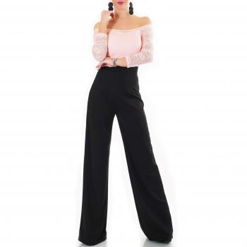 Carmen Marlene Spitzen-Overall: Off Shoulder, Hochtailliert, XS