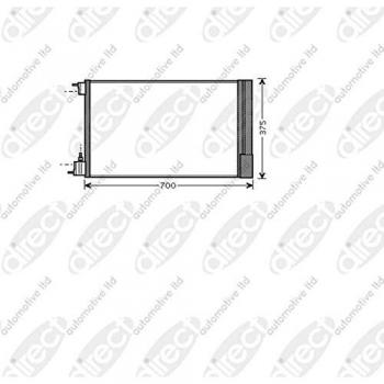 OLA5478D CONDENSATORE DI CLIMATIZZAZIONE AVA