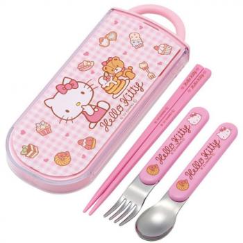 Kit Antibacterial para Niños: Palillos + Cucharilla + Tenedor