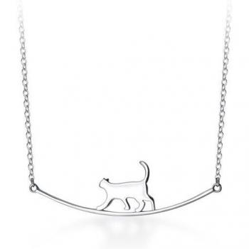 Collar de Cadena para Mujer “Gatito Dorado”
