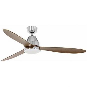 Ventilateur de plafond design Chrome/Dark Koa 35 W