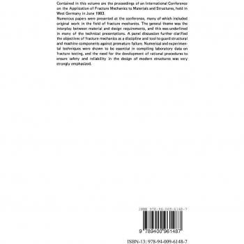 Application of Fracture Mechanics to Materials and Structures