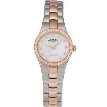 Rotary Women's Rose Gold/Silver Stainless Steel Wristwatch