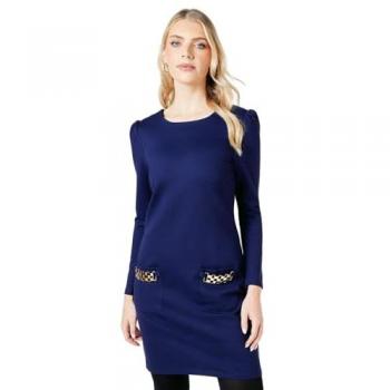 Debenhams Size 18 Women's Navy Pocket Detail Dress
