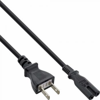 InLine Netzkabel 1,8 m, schwarz, C7 Stecker