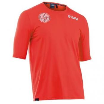Maglia ciclismo Northwave Xtrail 2 rossa, maniche corte, taglia L