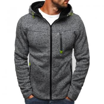 Suéter de Estilo Otoñal Puimentiui: Chaqueta con Capucha y Bolsillo Zip