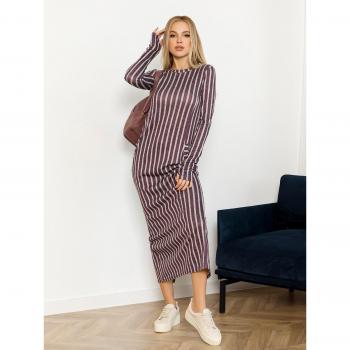 Angora Swirl Maxi Dress – S, Burgundy