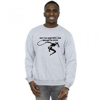 Grey Catwoman “Don’t Play Games” Sweatshirt – M Size